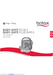 Britax BABY-SAFE plus II Gebrauchsanleitung