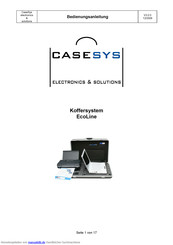 Casesys EcoLine Bedienungsanleitung