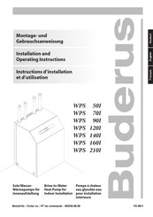 Buderus WPS 90I Montage- Und Gebrauchsanweisung