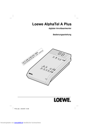 Loewe AlphaTel A Bedienungsanleitung