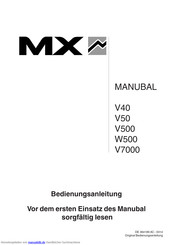 MX W500 Bedienungsanleitung