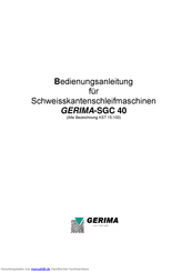 Gerima SGC 40 Bedienungsanleitung