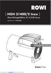 Rowi HGH 31400/2 Inox Betriebsanleitung