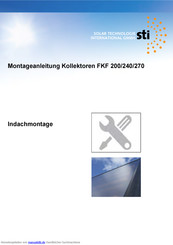 STI solar FKA 270 Montageanleitung