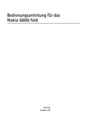 Nokia Nokia 6600 fold Bedienungsanleitung