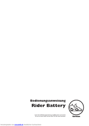 Husqvarna Rider Battery Handbuch