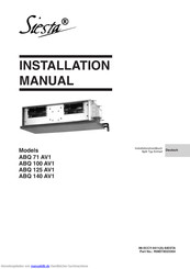 Daikin Siesta ABQ 100 AV1 Installationshandbuch