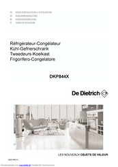 DE DIETRICH DKP844X Bedienungsanleitung