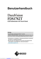 Eizo DuraVision FDS1782T Benutzerhandbuch