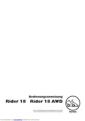 Husqvarna Rider 15T Rider Handbuch