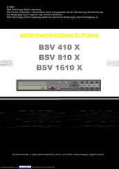 B&S BSV 1610 X Bedienungsanleitung