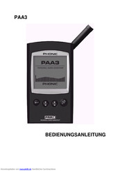 phonic PAA3 Bedienungsanleitung
