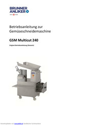 Brunner GSM Multicut 240 Betriebsanleitung