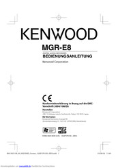 Kenwood MGR-E8 Bedienungsanleitung