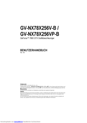 Gigabyte GV-NX78X256VP-B Benutzerhandbuch