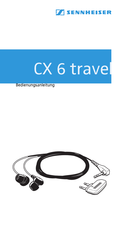 Sennheiser CX 6 travel Bedienungsanleitung