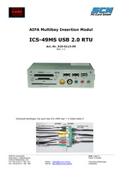 SCM ICS-49MS USB 2.0 RTU Kurzanleitung