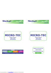 tecsup MICRO-TEC Bedienungsanleitung