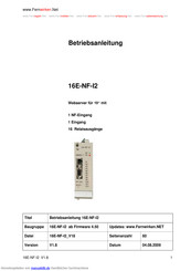 Lars Morich Kommunikationstechnik 16E-NF-I2 Betriebsanleitung