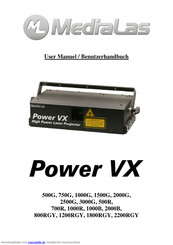 MediaLas Power VX 1200RGY Benutzerhandbuch