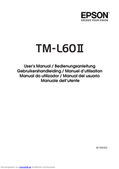 Epson TM-L60II Bedienungsanleitung