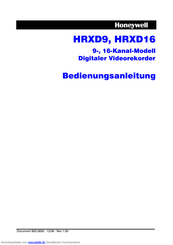 Honeywell HRXD9 Bedienungsanleitung