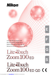Nikon Lite Touch Zoom 100ED Bedienungsanleitung