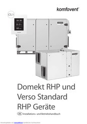 Komfovent Verso StandardRHP Installations- Und Betriebshandbuch