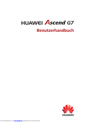 Huawei Huawei Ascend G7 Benutzerhandbuch