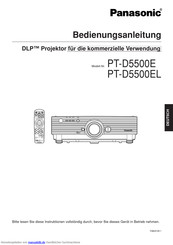 Panasonic PT-D5500EL Bedienungsanleitung