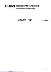 Somfy KEASY “S” Gebrauchsanweisung