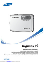 Samsung Digimax i5 Bedienungsanleitung