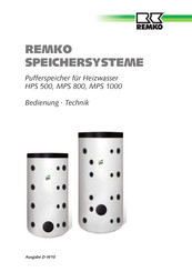 REMKO MPS 800 Betriebsanleitung