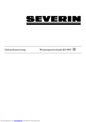 SEVERIN KS 9885 Gebrauchsanweisung
