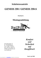 BelFox GENIOS 350-S Montageanleitung