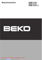 Beko WMB 51041 Handbuch