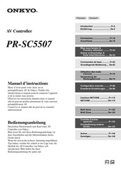 Onkyo PR-SC5507 Bedienungsanleitung