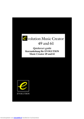 Evolution Music Creator 61 Kurzanleitung