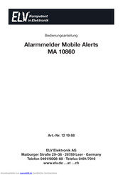 elv MA 10860 Bedienungsanleitung