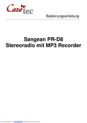 Sangean PR-D8 Bedienungsanleitung
