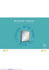 SOMFY TaHoma premium Installations- Und Gebrauchsanleitung