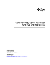 Sun Microsystems Fire V480 Handbuch
