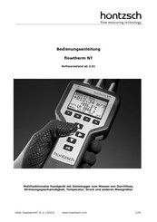 höntzsch flowtherm NT Bedienungsanleitung