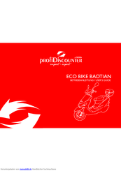 ProfiDiscounter Baotian BT50QT-9 Betriebsanleitung