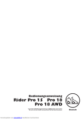 Husqvarna Rider Pro 18 AWD Bedienungsanweisung
