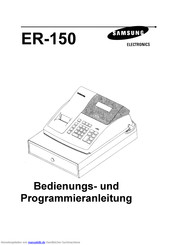 Samsung ER-150 Bedienungs- Und Programmieranleitung
