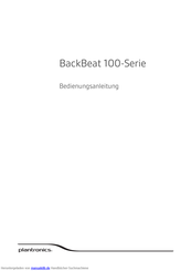 Plantronics BackBeat 100 Serie Bedienungsanleitung