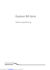 Plantronics Explorer 80 Serie Bedienungsanleitung