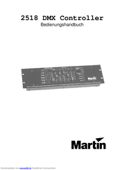 Martin 2518 DMX Bedienungsanleitung