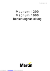 Martin Magnum 1200 Bedienungsanleitung